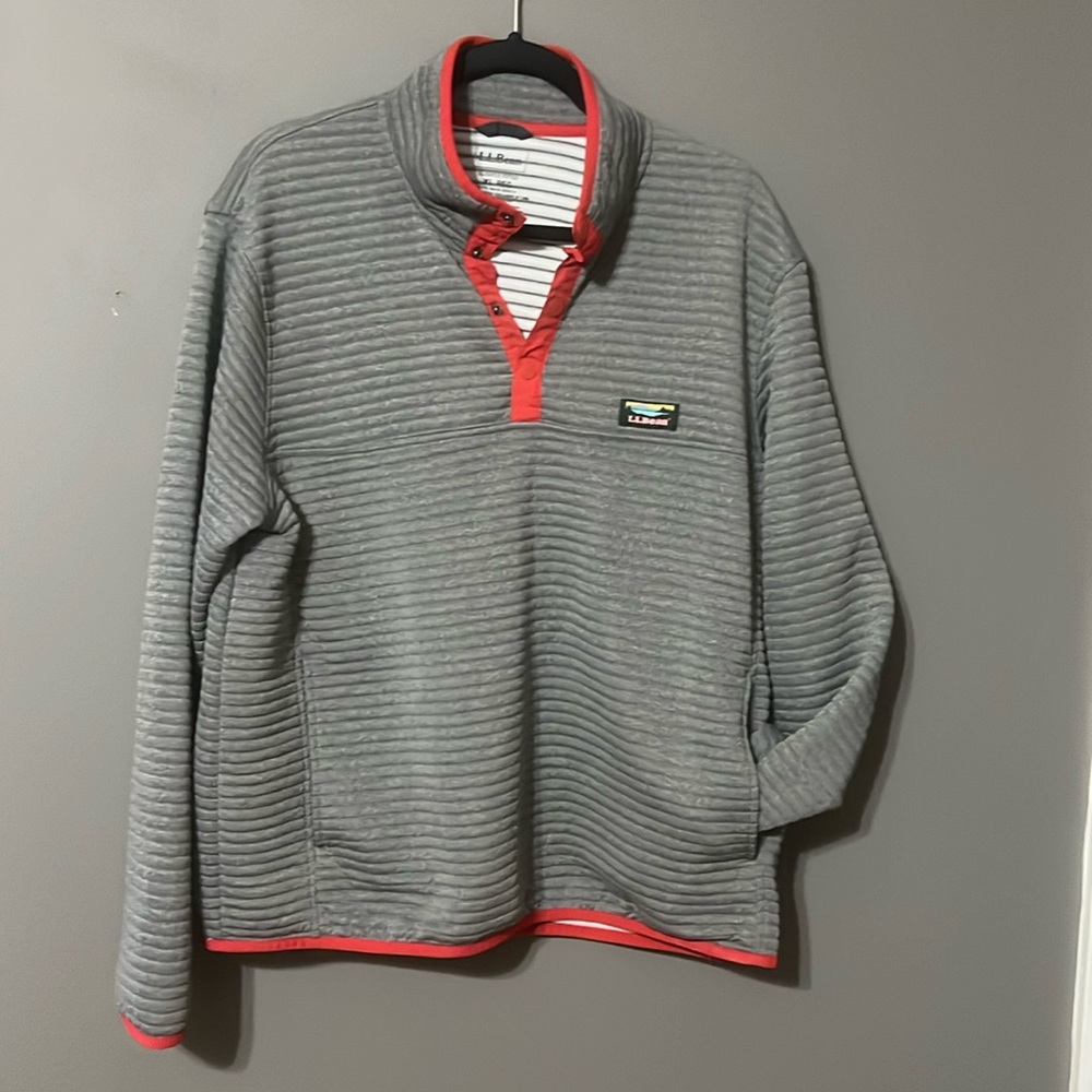 Heather Gray with red trim